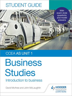 cover image of CCEA AS Unit 1 Business Studies Student Guide 1